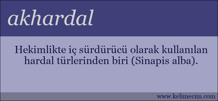 akhardal kelimesinin anlamı ne demek?