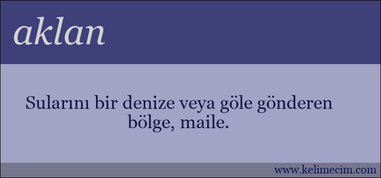 aklan kelimesinin anlamı ne demek?