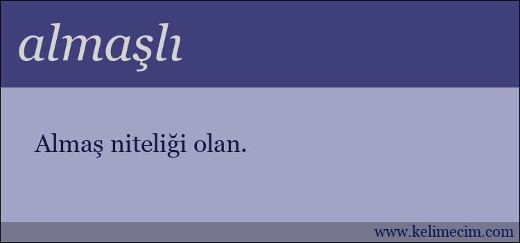 almaşlı kelimesinin anlamı ne demek?