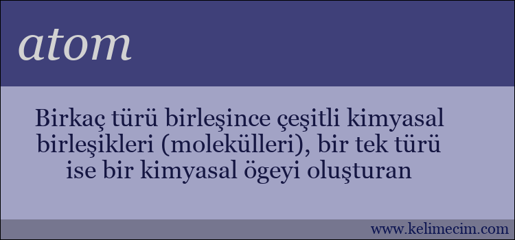 atom kelimesinin anlamı ne demek?