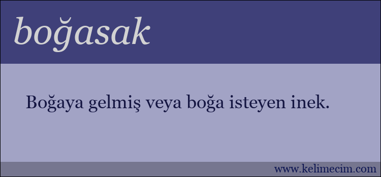 boğasak kelimesinin anlamı ne demek?