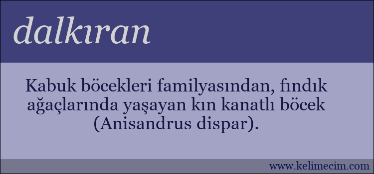 dalkıran kelimesinin anlamı ne demek?