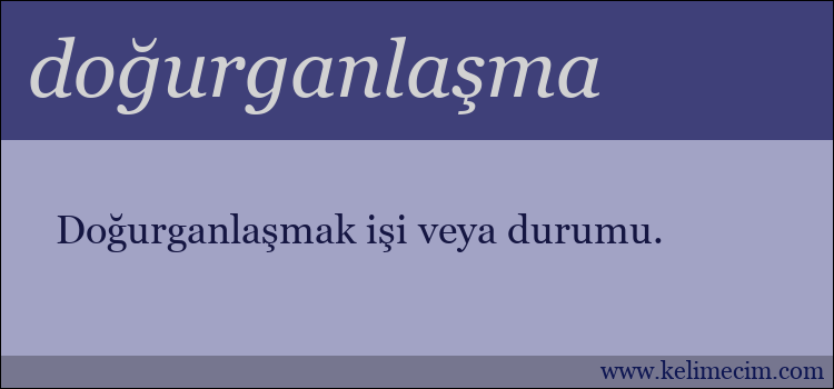 doğurganlaşma kelimesinin anlamı ne demek?