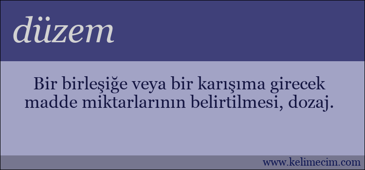 düzem kelimesinin anlamı ne demek?