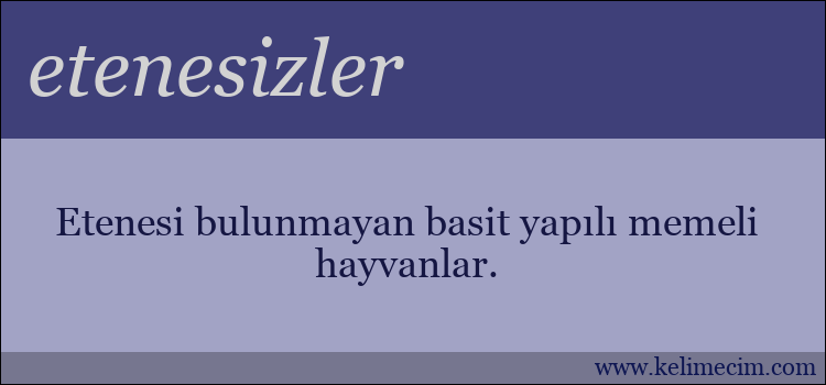 etenesizler kelimesinin anlamı ne demek?