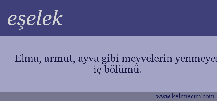 eşelek kelimesinin anlamı ne demek?