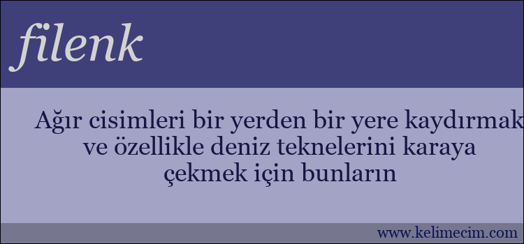 filenk kelimesinin anlamı ne demek?