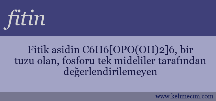 fitin kelimesinin anlamı ne demek?