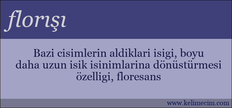 florışı kelimesinin anlamı ne demek?