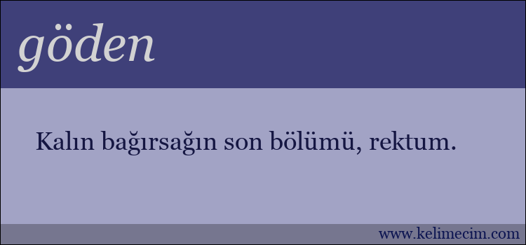 göden kelimesinin anlamı ne demek?