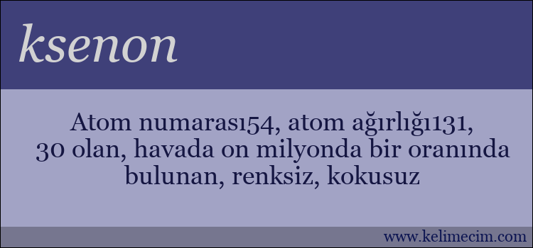 ksenon kelimesinin anlamı ne demek?