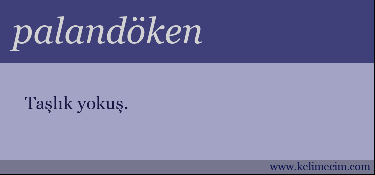 palandöken kelimesinin anlamı ne demek?