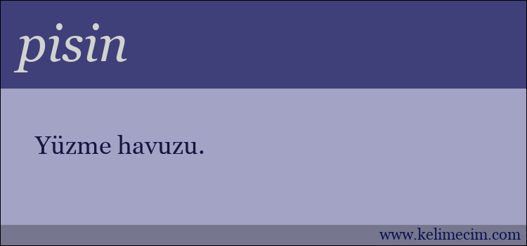 pisin kelimesinin anlamı ne demek?