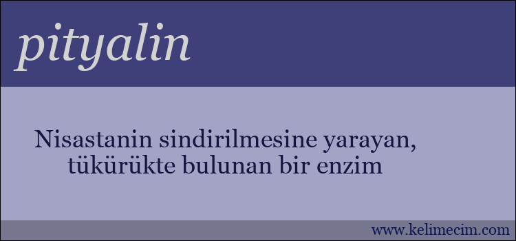 pityalin kelimesinin anlamı ne demek?