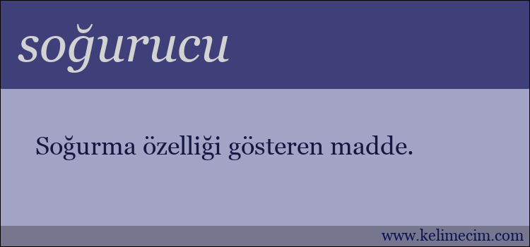 soğurucu kelimesinin anlamı ne demek?