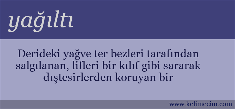 yağıltı kelimesinin anlamı ne demek?