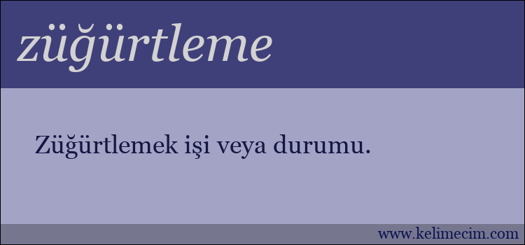 züğürtleme kelimesinin anlamı ne demek?