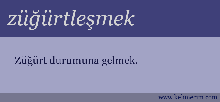 züğürtleşmek kelimesinin anlamı ne demek?