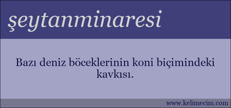 şeytanminaresi kelimesinin anlamı ne demek?